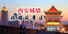 淫荡美女骚逼被狂草视频中国陕西-西安城墙旅游风景区